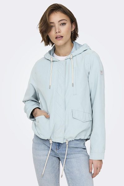 ONLY Onlskylar Women's Hooded Thin Coat - Mint 15218613