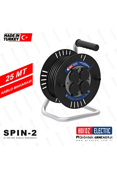 Horoz Elektrik SPİN 2 25 METRE KABLO MAKARASI