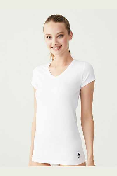 U.S. Polo Assn. WOMEN'S V-NECK T-SHIRT