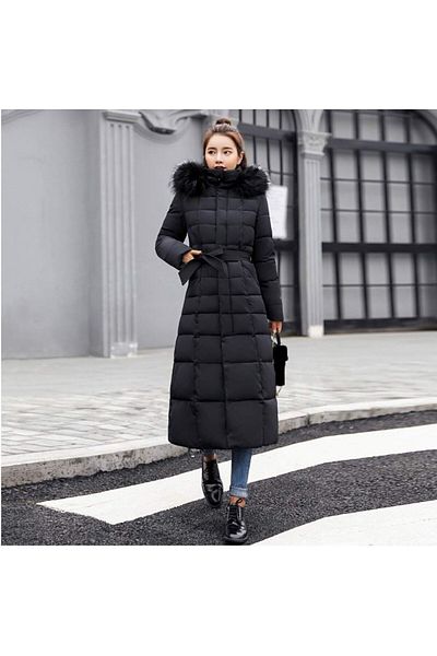 1tarz Daily Winter Full Length Puffer Women's Coat