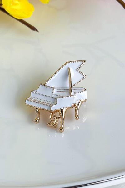 Enfes Takı Özel Tasarım Piyano Broşu