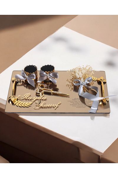 CyzHome Harmony Gold Promise Engagement Tray