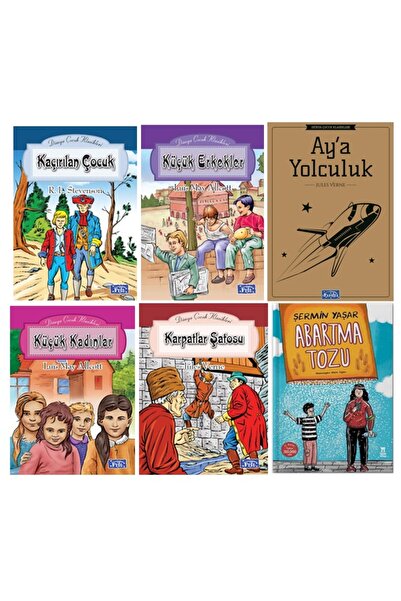Parıltı Yayınları AYA YOLCULUK,KÜÇÜK KADINLAR,ABARTMA TOZU ORTAOKUL 6 KİTAP SET