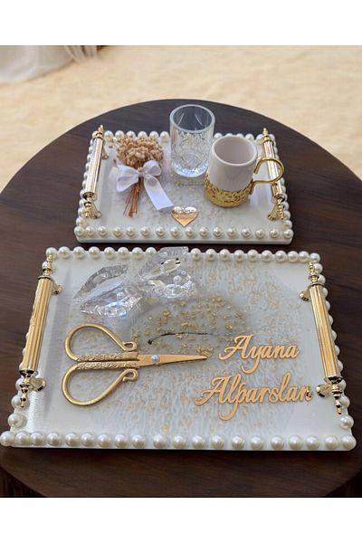 CyzHome Unison Gold Promise Engagement Tray