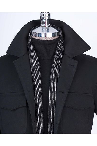 TerziAdemAltun Men's Sports Suit - Italian Style, Black, T13277