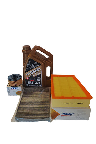 WUNDER RENAULT MEGANE 4 1.3 TCE PERİYODİK FİLTRE VE WUNDER 5W30 YAĞ BAKIM SETİ