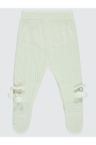 Civil Baby Baby Girl Ecru Knitwear Booties Single Bottom - 3-12 Months