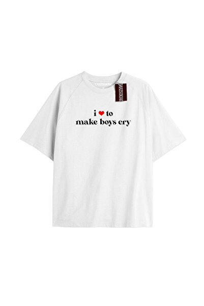 TIMESWASTINGIRL Tricou cu imprimeu și croială confortabilă pentru băieți