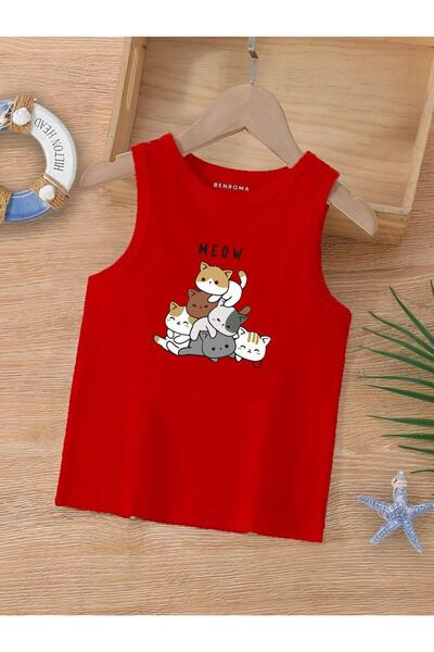 BENROMA KİDS DEČJA MAJICA BEZ RUKAVA SA SNIJEGOM I CRTANIM LIKOM Lik