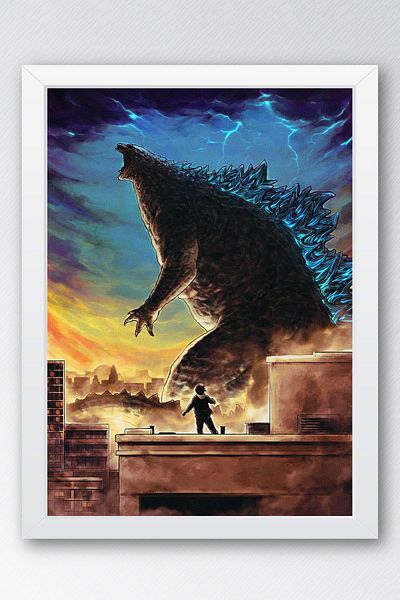 Saturn Pictură înrămată Godzilla - Pictură poster film