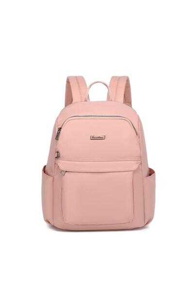 21Kbarcelona حقيبة ظهر نسائية متوسطة الحجم من قماش الساتان برشلونة 2140