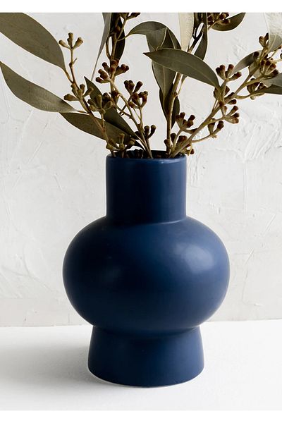 Warm Design Elegans Dark Blue Vase