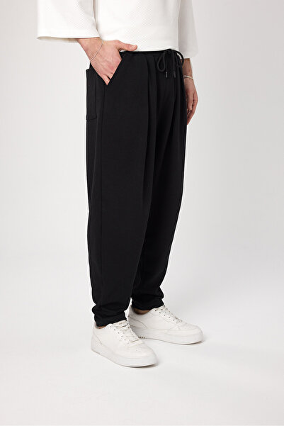 BABBOSS Bohem Oversize Rahat Kesim Keten Şalvar Pantolon