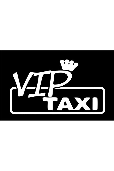 Birim Matbaa Vip Taxi Car Sticker(21X12Cm)