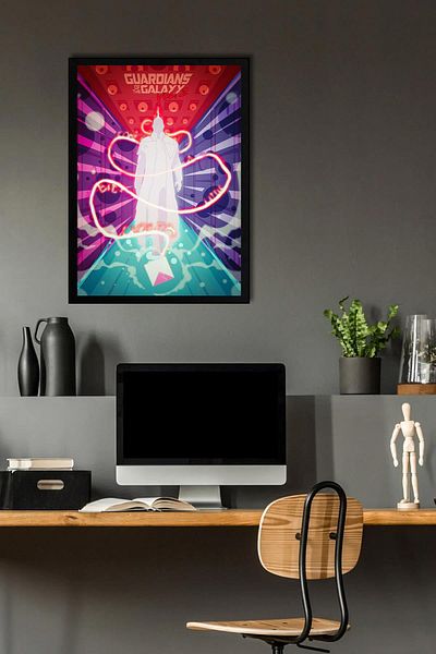Saturn Pictură înrămată Gardienii Galaxiei - Pictură poster de film Gardienii Galaxiei