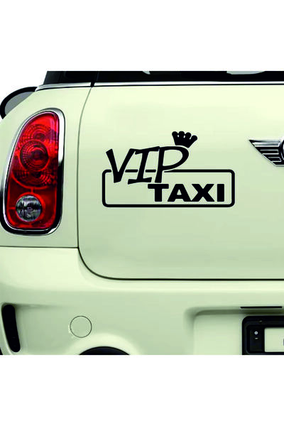 Birim Matbaa Vip Taxi Car Sticker(21X12Cm)