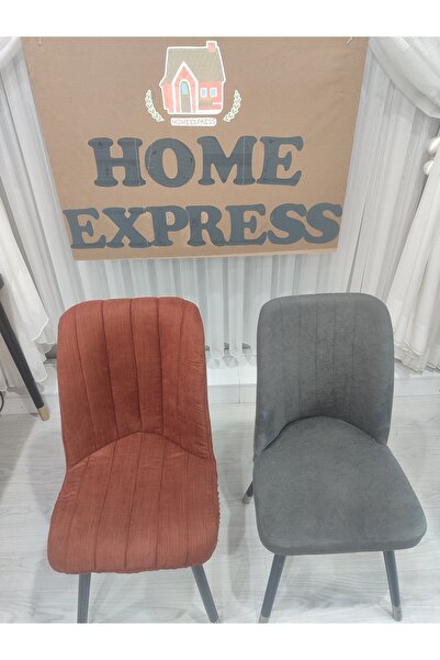 HOMEEXPRESS 6 ADET SÜNGERLİ TELALI ASTARLI DÖŞEMELİK KUMAŞTAN KAPİTONE SANDALYE KILIFI