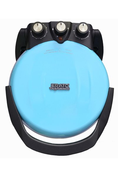 gözdehome Açık Mavi - Erato Taşfırınım Pizza Makinesi, Lahmacun Makinesi Doğal Taş Fırın - Timer - 400 °c