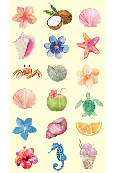 Sticksy Meyve Vintage Retro Laptop Tablet Telefon Ajanda Bullet Journal  Stic...