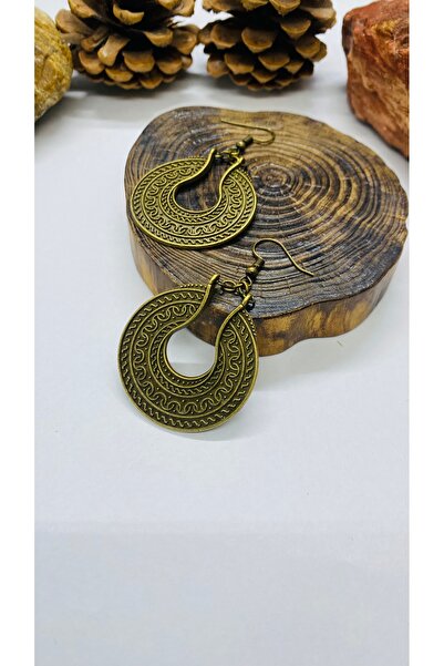 Porsuk Alternatif Etnik desen döküm kadın küpe