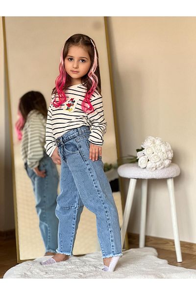 ciklet kids Denim Waffle Fabric Double Set