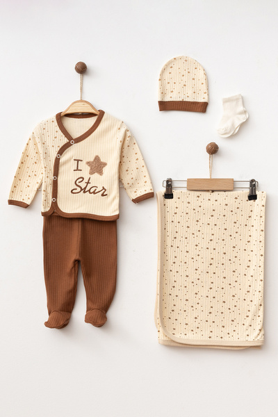 yukobaby bebeğiniz için en doğalı Bebek Little Star 5’li Battaniyeli Yenidoğa...
