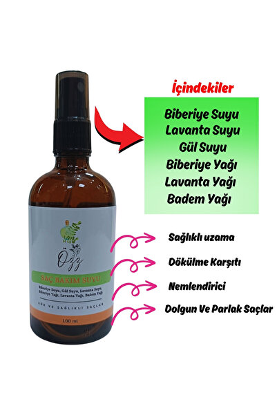 Saç Bakım Suyu Gür ve Sağlıklı Saçlar Dökülme Karşıtı Sağlıklı Uzama