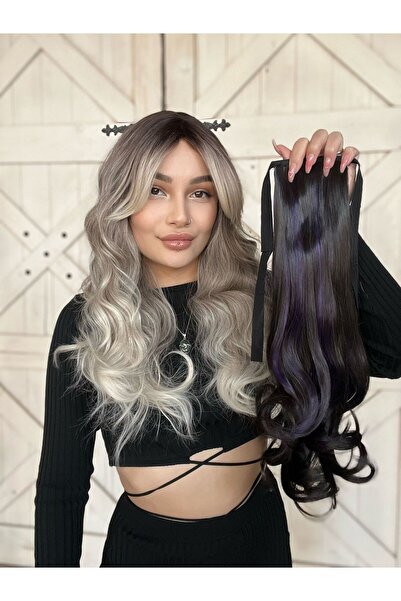 Suzan Peruk At kuyruğu Postiş Bağcıklı En kullanışlı model.AT KUYRUĞU SAÇ MODELİ