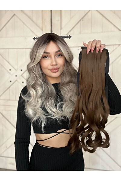 Suzan Peruk At kuyruğu Postiş Bağcıklı En kullanışlı model.AT KUYRUĞU SAÇ MODELİ