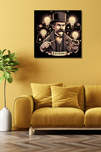 Thomas Edison Canvas Tablo