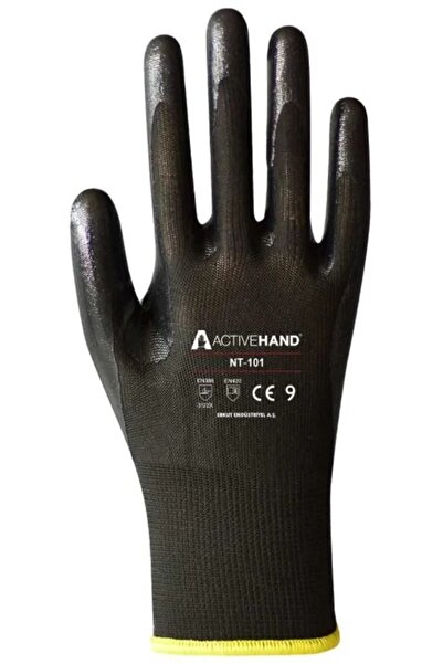 ACTIVEHAND قفازات عمل نيتريل Nt-101 باللون الأسود