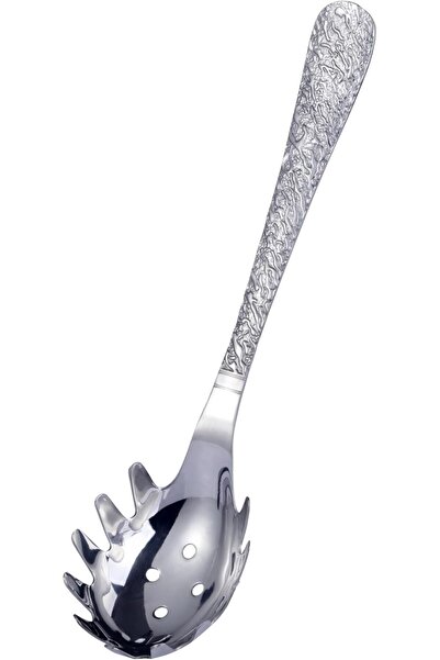 ORCHID ملعقة سباغيتي فنية من الفولاذ المقاوم للصدأ