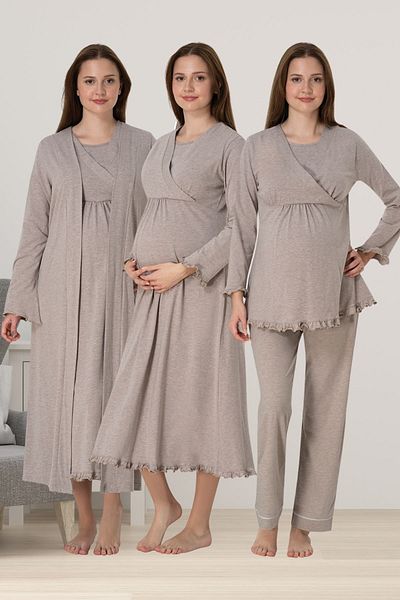 ByLohusa Effortt Beige Maternity Maternity Set