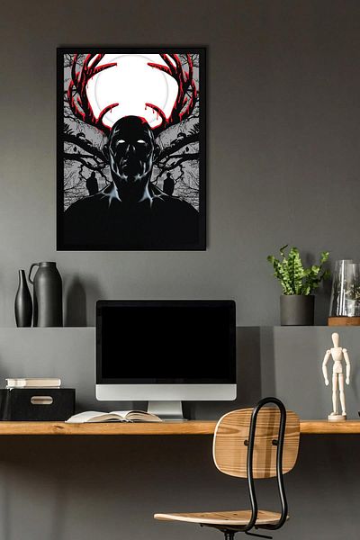 Saturn Hannibal Framed Painting - Tv Series Poster Poster Painting