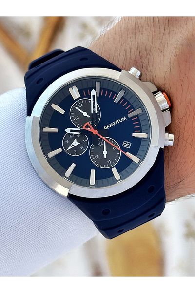 Quantum Function Silicone Cord Men's Wrist Watch 1004.399