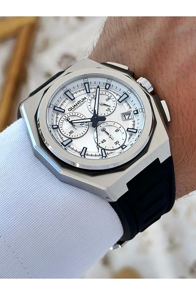 Quantum Function Silicone Cord Men's Wrist Watch 1078.331