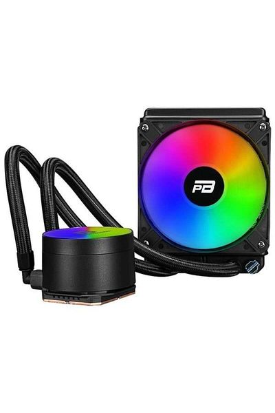 Hızlı Stok مروحة معالج POWERBOOST 120 مم نوبل 120 PB-LCS-YC120 RGB سائل مبرد AM5-1700p