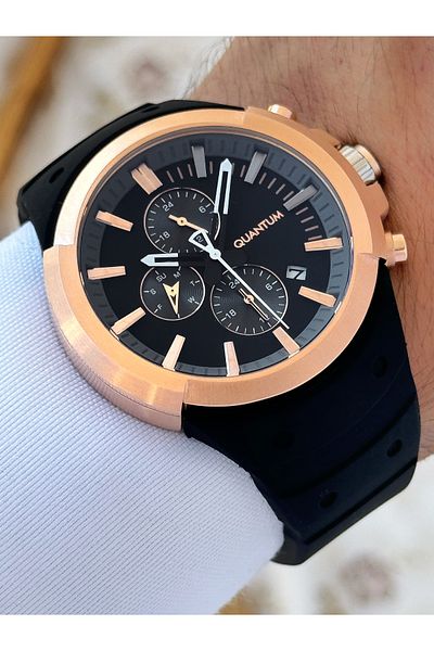 Quantum Function Silicone Cord Men's Wrist Watch 1004.451