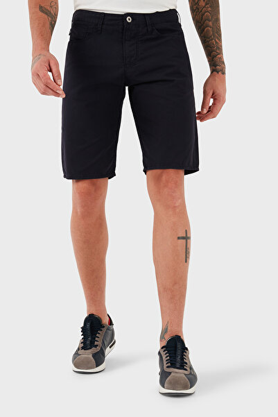 Emporio Armani % 100 Pamuk Regular Fit Normal Bel Düz Paça Short Erkek SHORT 3Z1PA6 1N1ZZ 0922