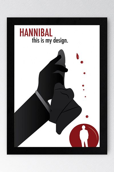 Saturn Tablou înrămat Hannibal - Acesta este designul meu Tablou poster cu banner de serie