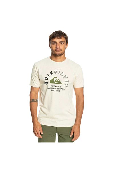 Quiksilver تي شيرت رجالي باللون البيج من Mixedsignals تي شيرت رجالي EQYZT07276