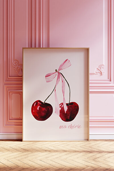 Vinca Prints Pink Bows Coquette Estetik Poster, Balletcore Estetik Poster, Pinterest Estetik Poster