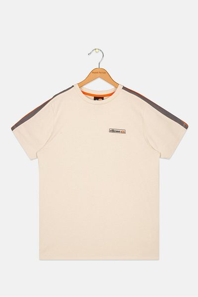 Ellesse تي شيرت تدريبي بشعار العلامة التجارية للأولاد من كيدز بوي، باللون البيج