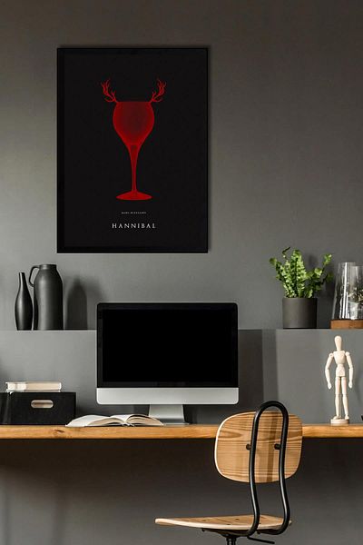Saturn Pictură înrămată Hannibal - Poster de afiș de serie