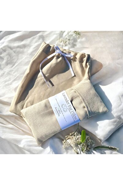 Işıldayan Kutular وسادة عين لافندر - حقيبة هدايا للتأمل واليوجا باللون البيج