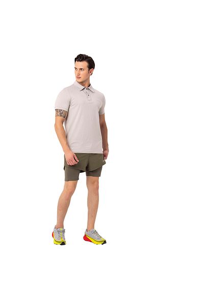 Merrell Erk Oyster Mushroom Polo T-shirt M3pro