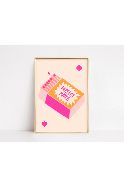 Vinca Prints Queen of Hearts Poster, Estetik Duvar Posteri, Çerçevesiz Poster...