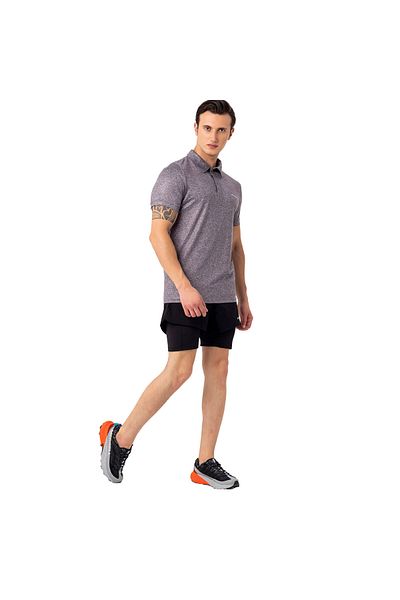 Merrell Pace Men's Gray Polo T-Shirt Men's Polo T-Shirt M4Pacem