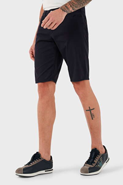 Emporio Armani % 100 Pamuk Regular Fit Normal Bel Düz Paça Short Erkek SHORT 3Z1PA6 1N1ZZ 0922