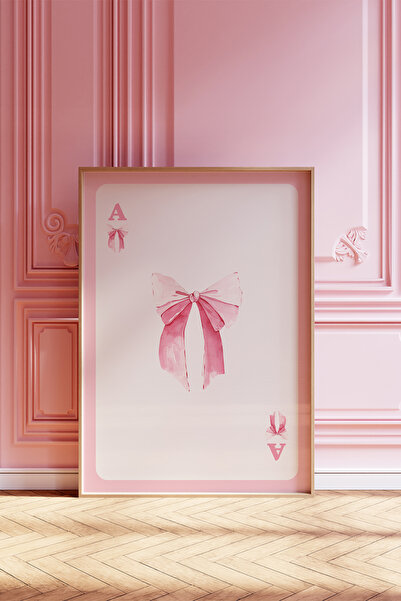Vinca Prints Pink Bows Coquette Estetik Poster, Balletcore Estetik Poster, Pi...